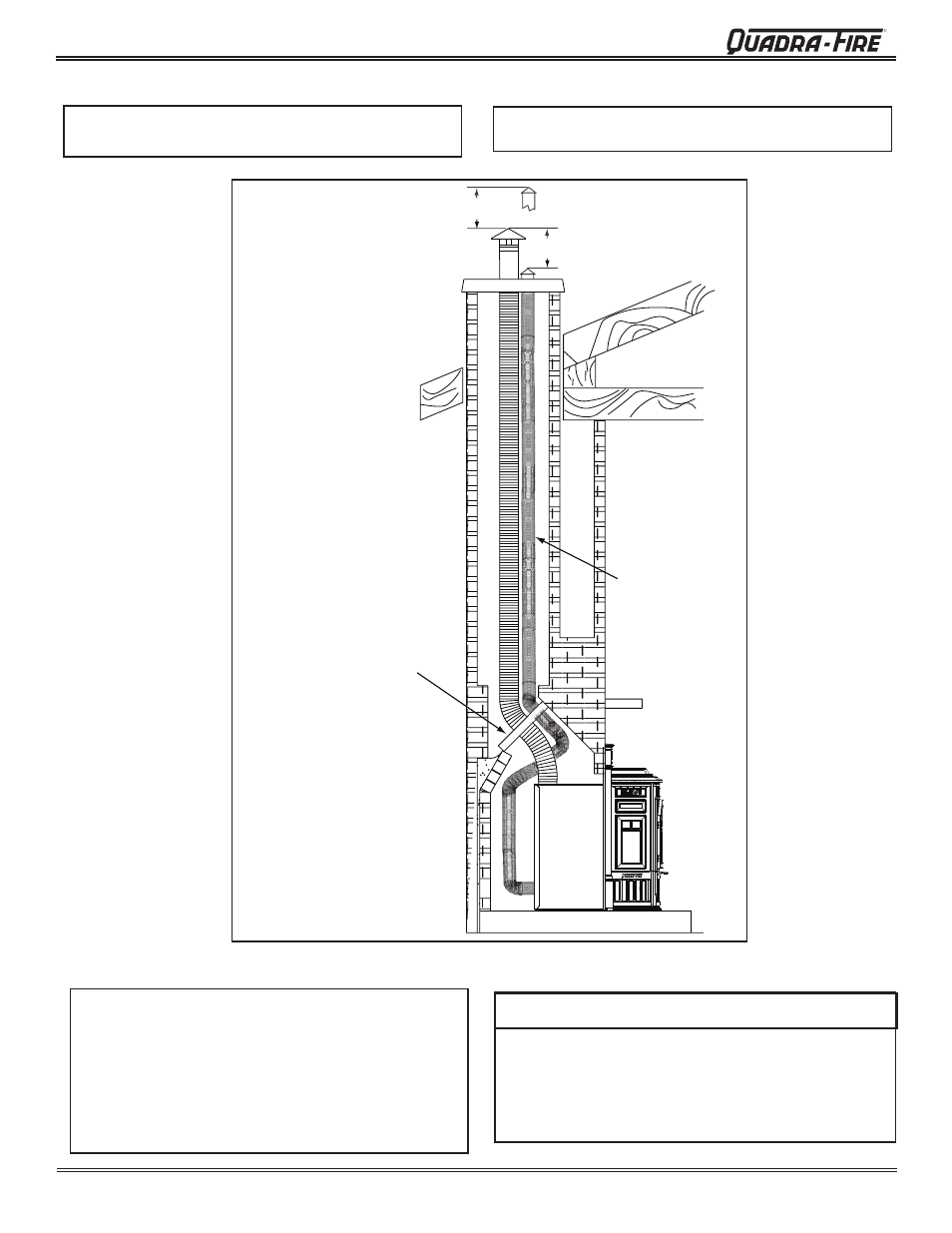 Caution, Castile pellet insert, B. full reline with outside air - vertical | Quadra-Fire CASTINS-CSB User Manual | Page 16 / 52