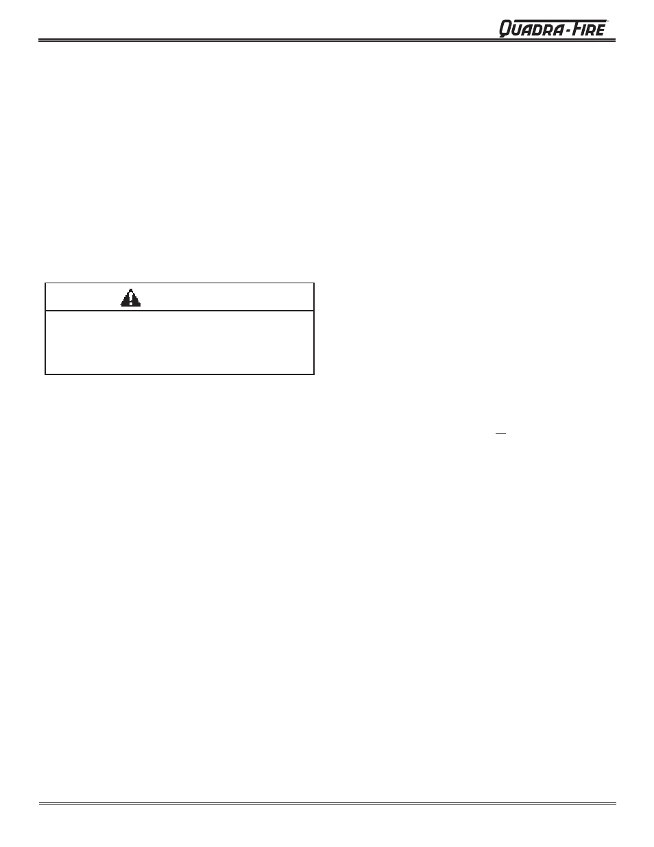 Caution | Quadra-Fire CASTINS-CSB User Manual | Page 6 / 52