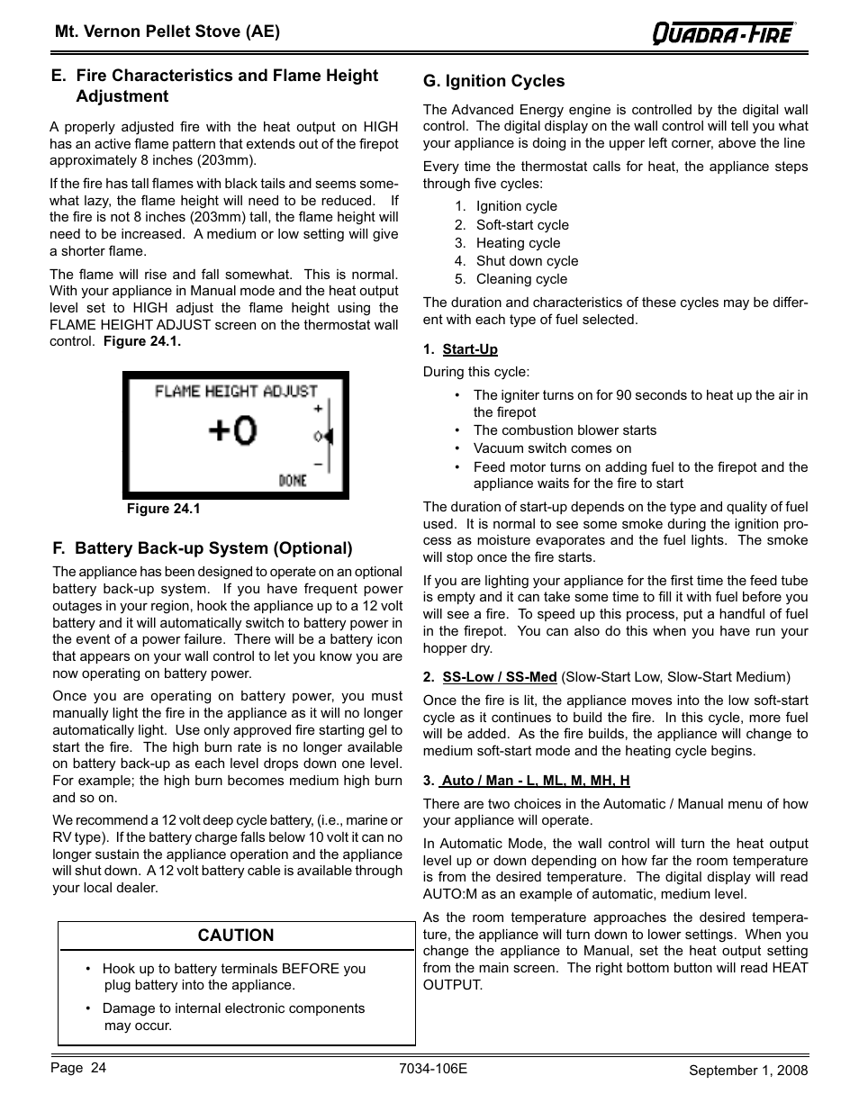 Quadra-Fire MTVERNON-AE-CWL User Manual | Page 24 / 52