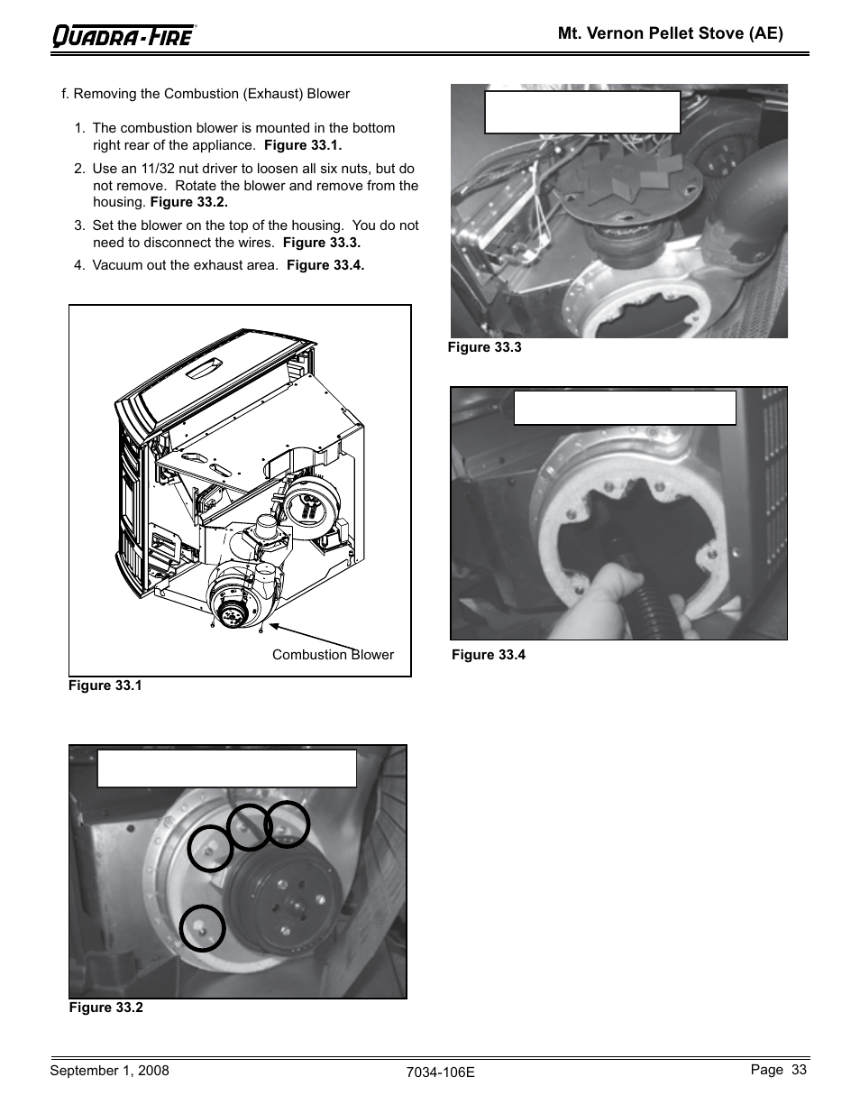 Quadra-Fire MTVERNON-AE-CWL User Manual | Page 33 / 52