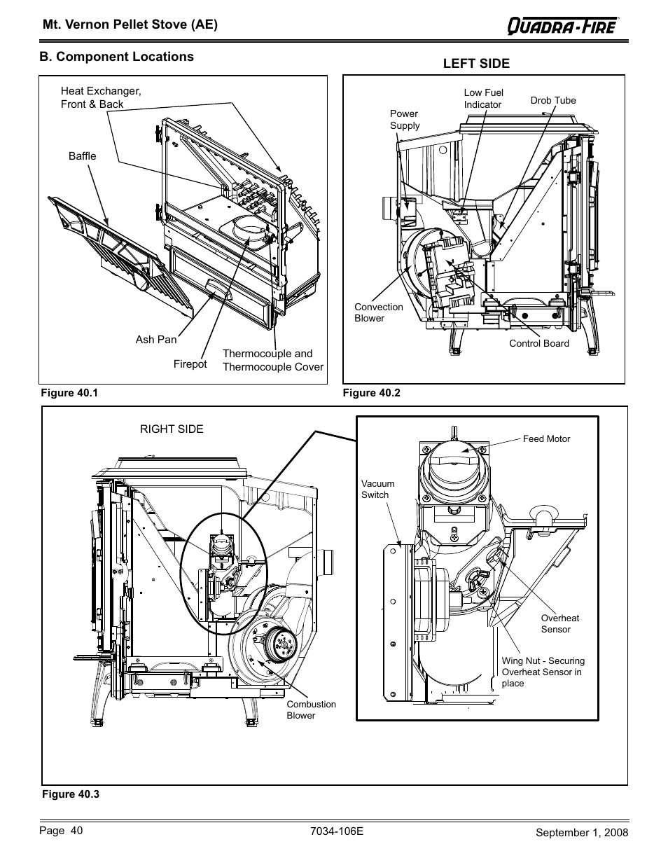 Left side | Quadra-Fire MTVERNON-AE-CWL User Manual | Page 40 / 52