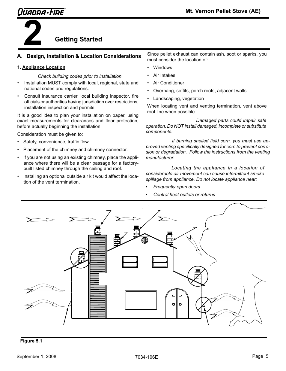 Getting started | Quadra-Fire MTVERNON-AE-CWL User Manual | Page 5 / 52