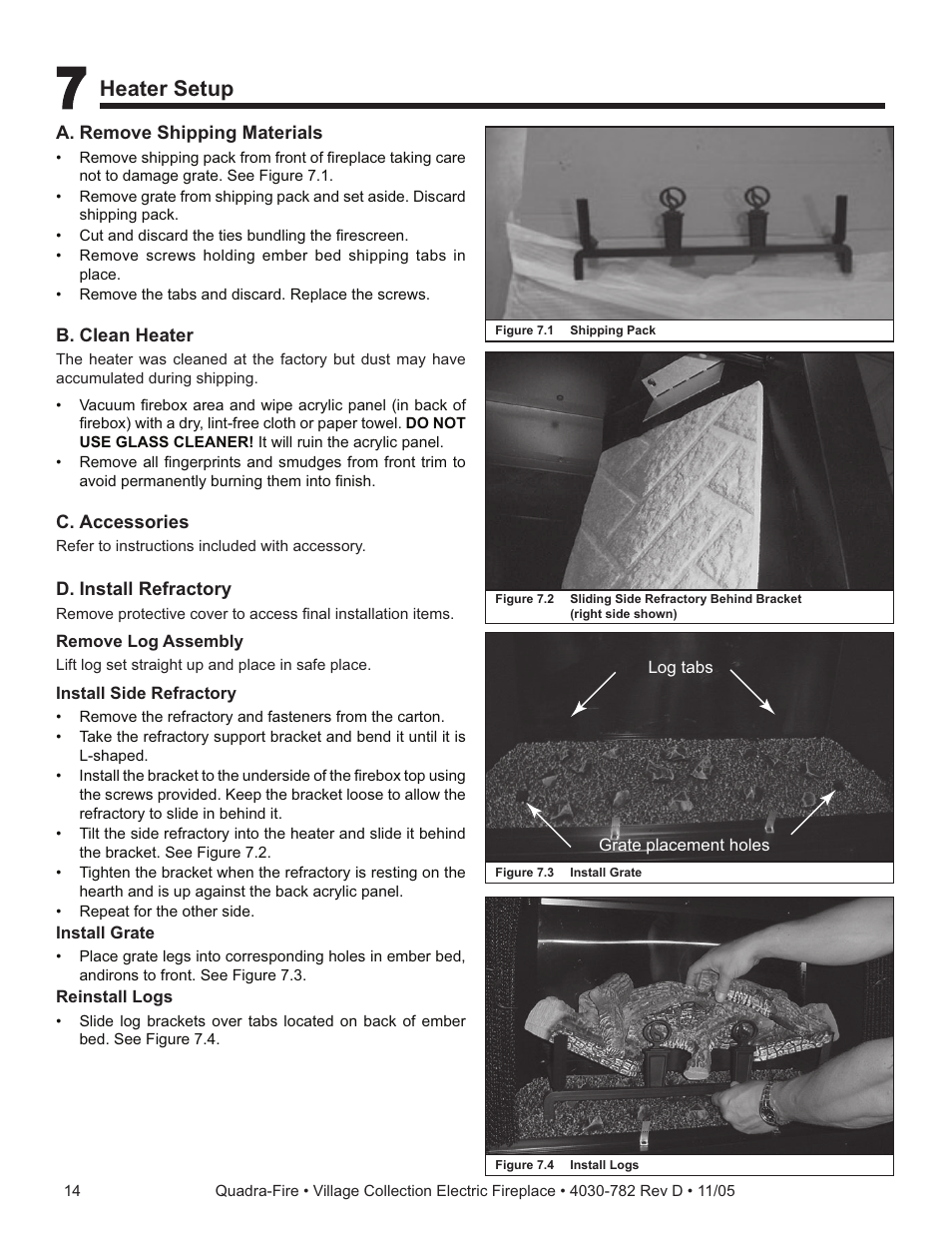 Heater setup | Quadra-Fire QV32EV-B User Manual | Page 14 / 28