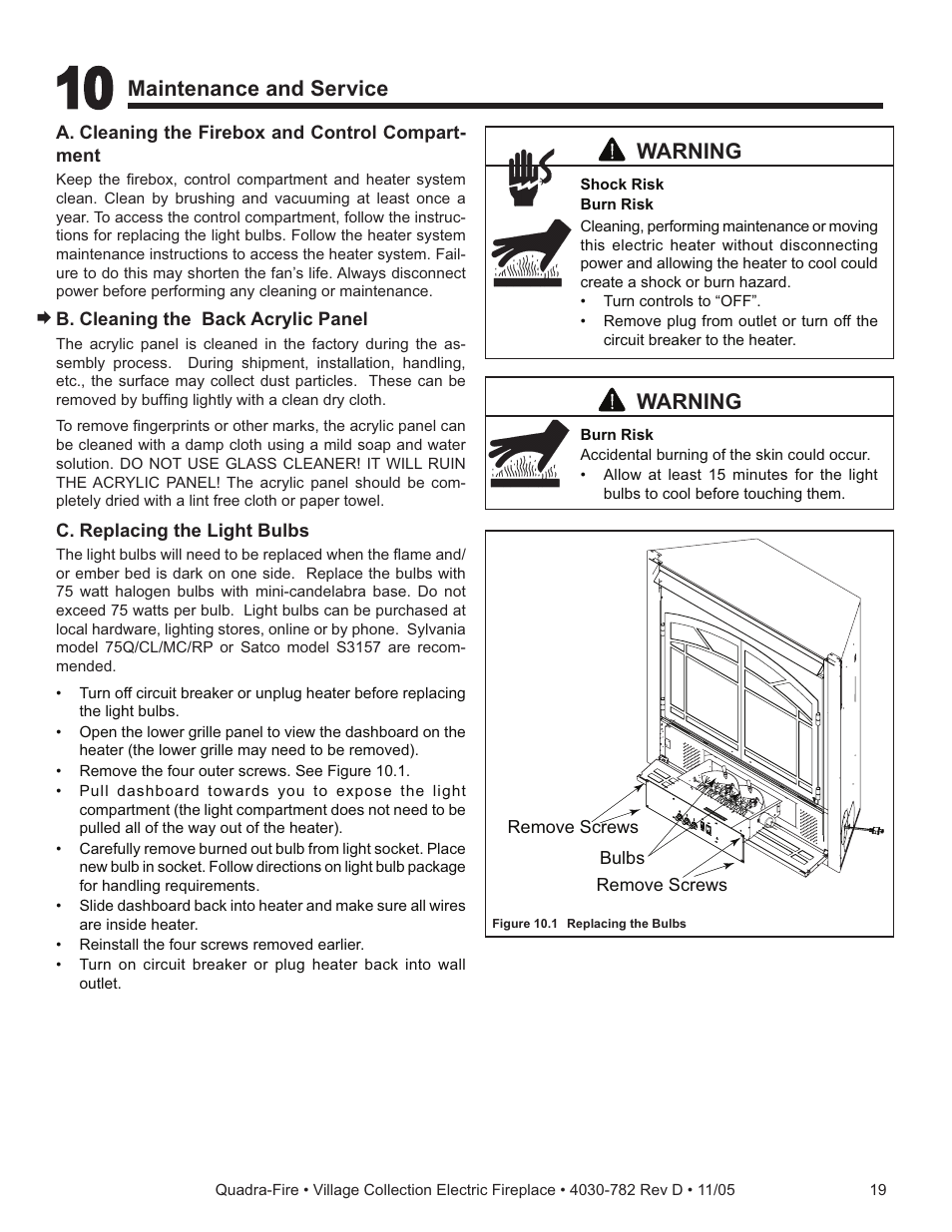 Quadra-Fire QV32EV-B User Manual | Page 19 / 28