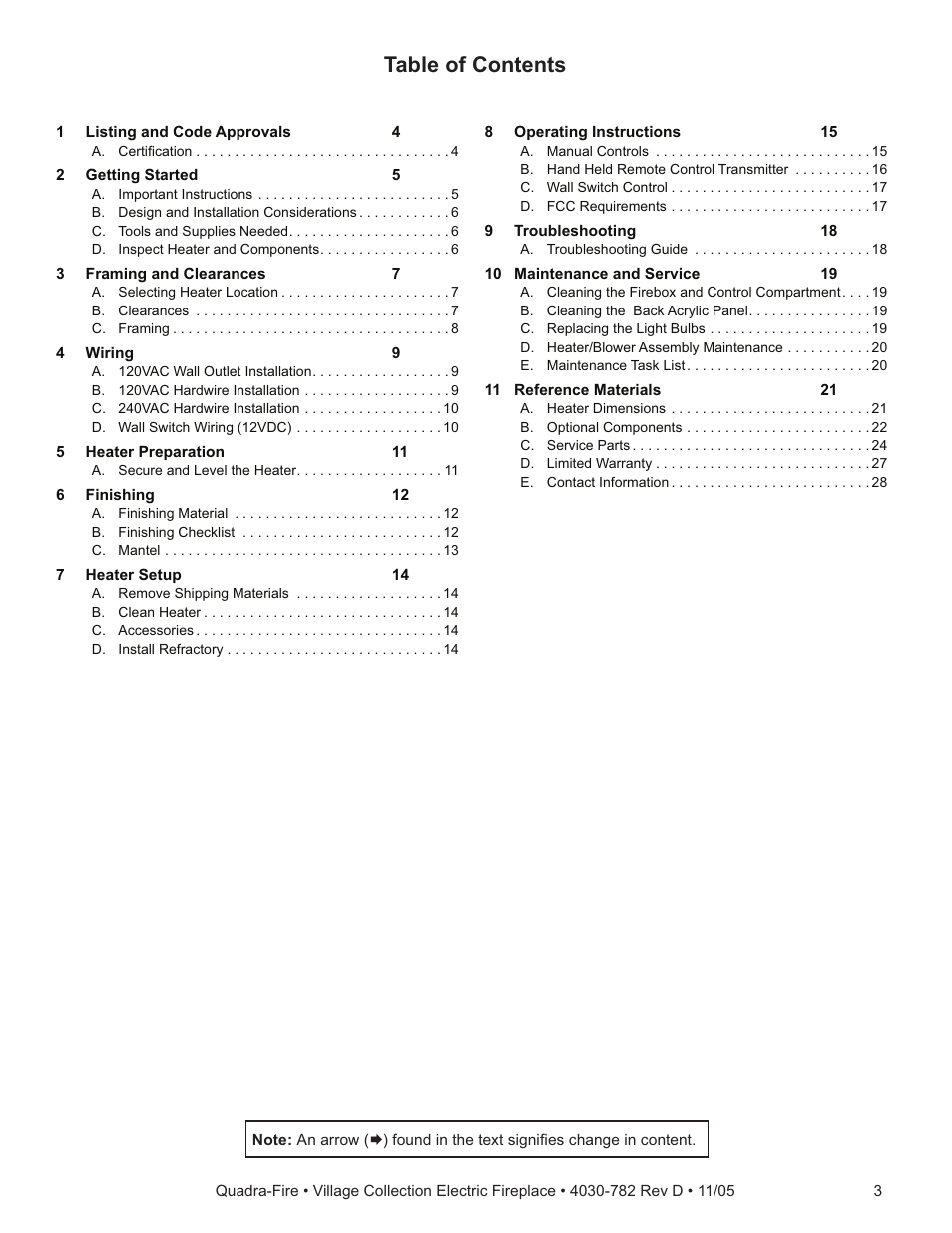 Quadra-Fire QV32EV-B User Manual | Page 3 / 28