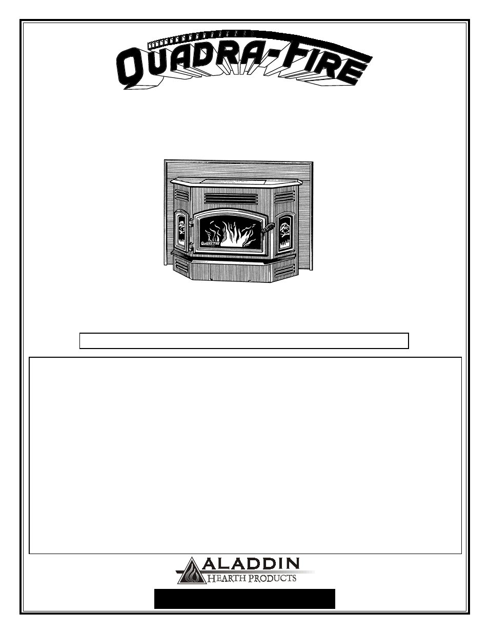 Quadra-Fire 1100-I User Manual | 20 pages