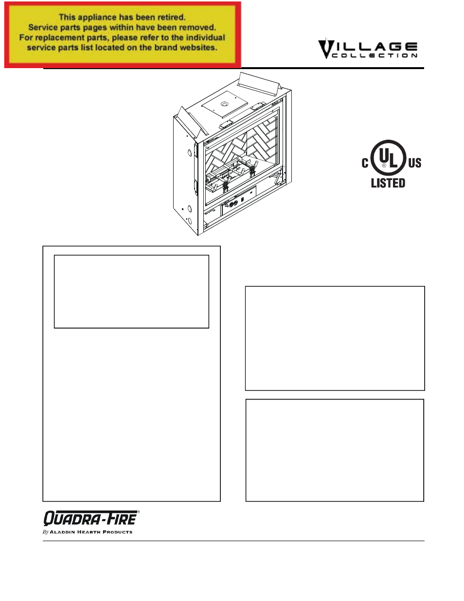 Quadra-Fire QV32-A User Manual | 38 pages