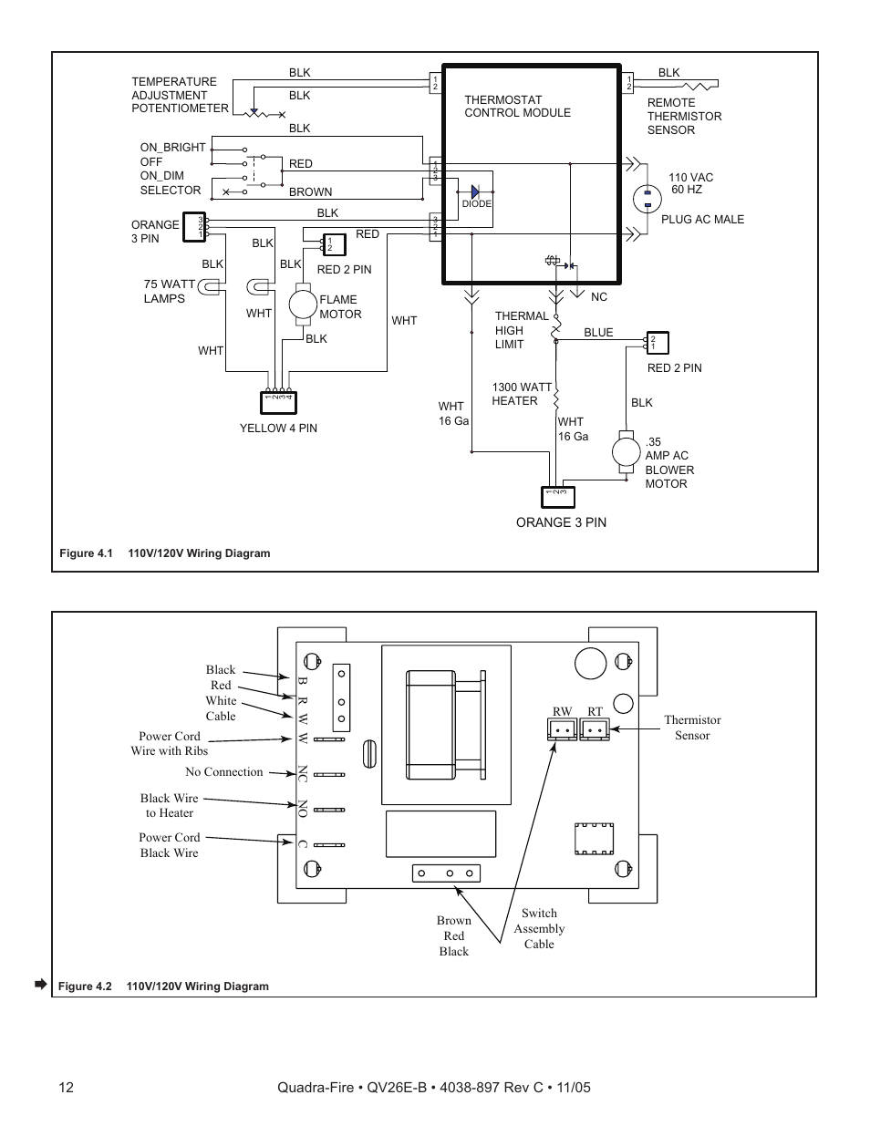 Quadra-Fire QV26E-B User Manual | Page 12 / 26