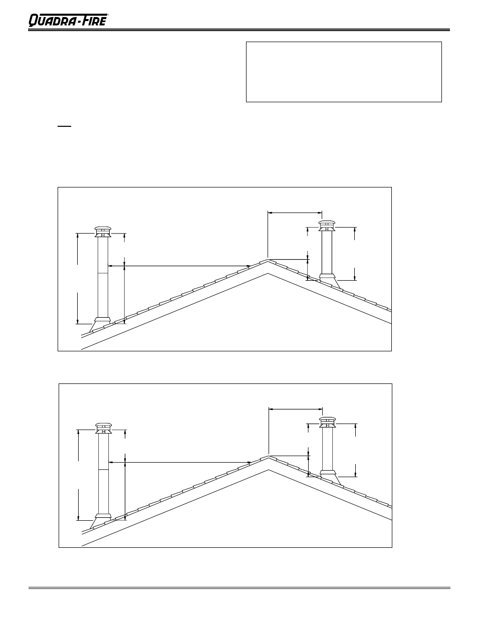 3100 wood stove series (acc), D. chimney termination requirements, E. 2-10-3 rule | Quadra-Fire 3100 31M-ACC-MBK User Manual | Page 19 / 48