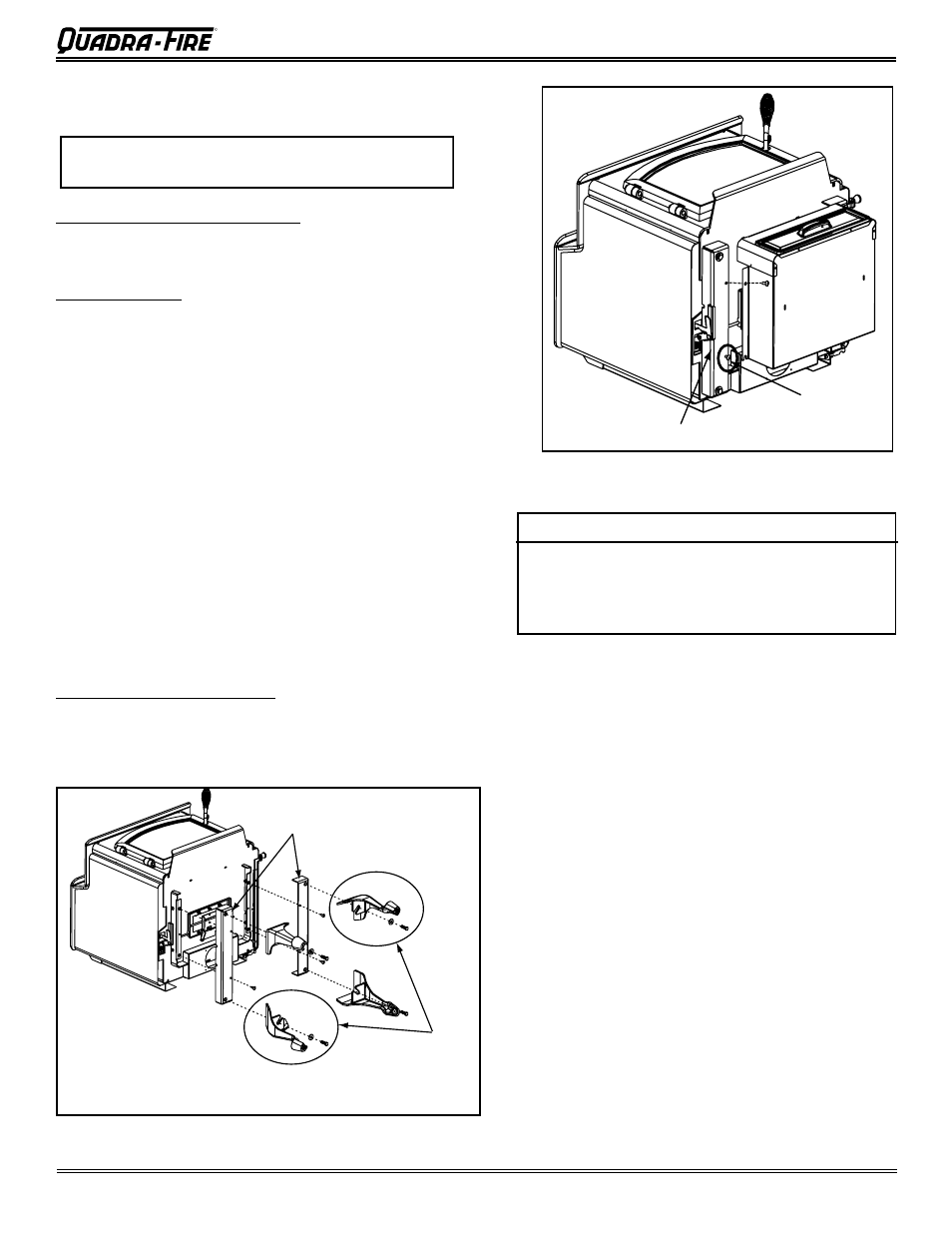 Caution, 3100 wood stove series (acc) | Quadra-Fire 3100 31M-ACC-MBK User Manual | Page 23 / 48