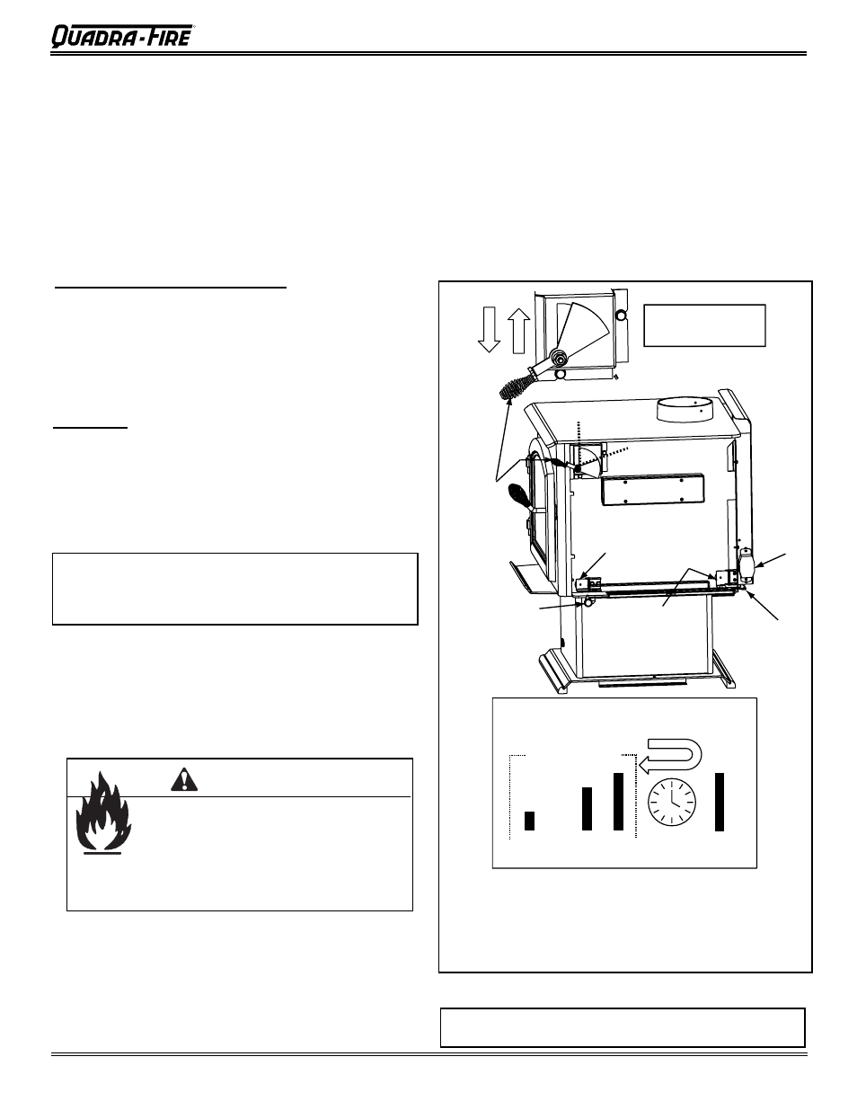 Warning, Start-up rear air hi | Quadra-Fire 3100 31M-ACC-MBK User Manual | Page 27 / 48