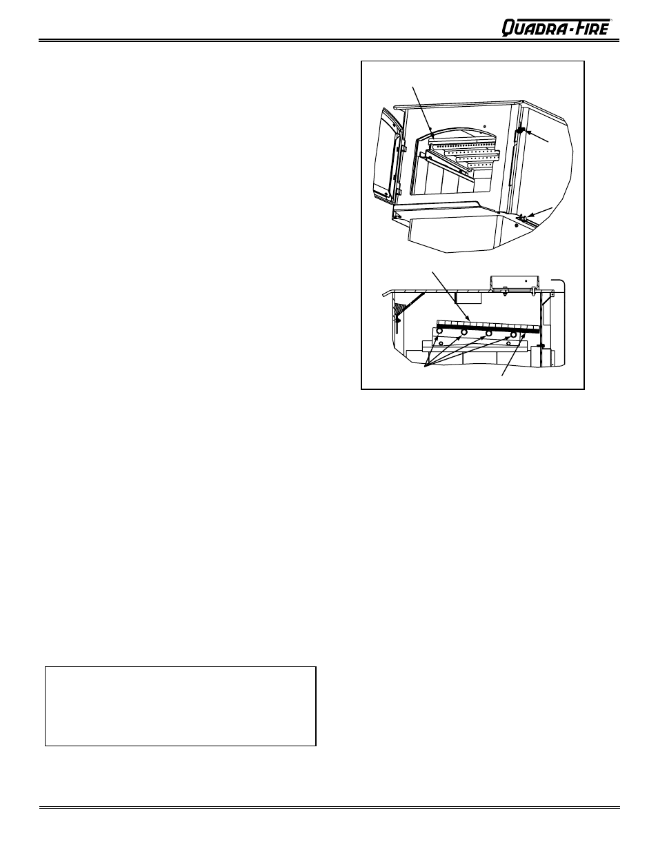 3100 wood stove series (acc) g. building a fire | Quadra-Fire 3100 31M-ACC-MBK User Manual | Page 28 / 48