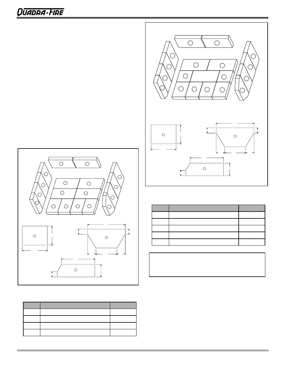 3100 wood stove series (acc), C. firebrick replacement | Quadra-Fire 3100 31M-ACC-MBK User Manual | Page 33 / 48