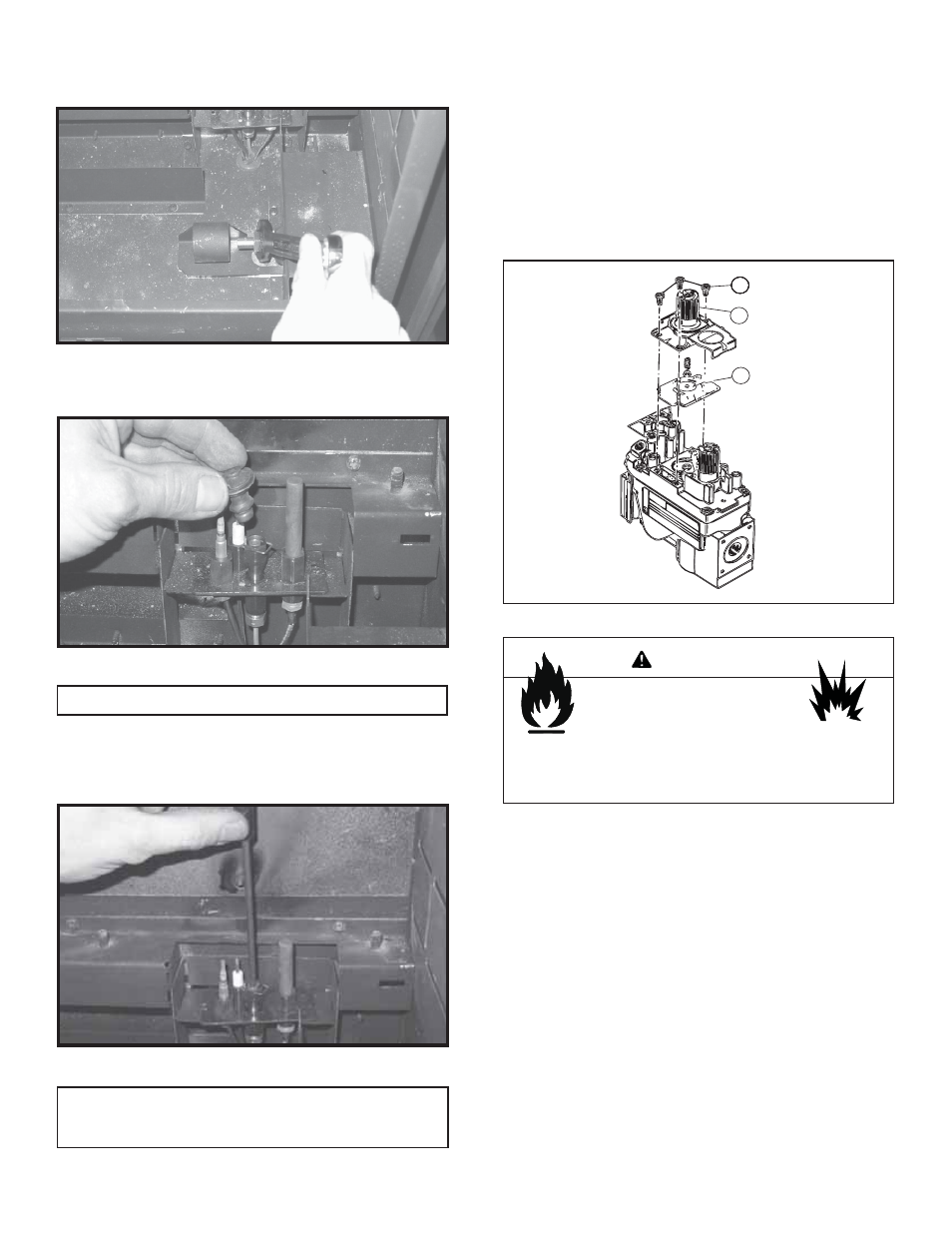 Warning, C. valve regulator replacement | Quadra-Fire HUDBAY-INS 7008-115 User Manual | Page 23 / 43