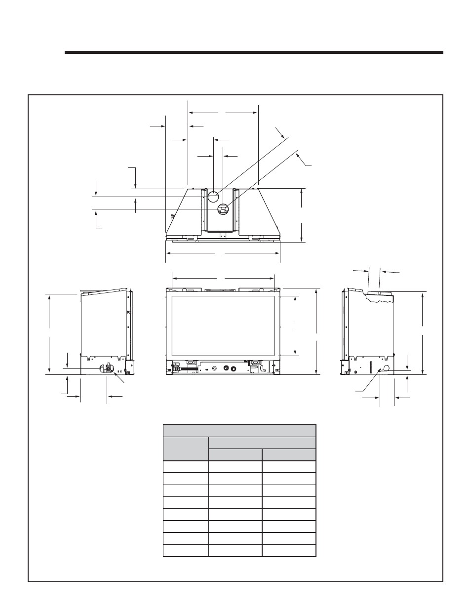 Reference materials, A. appliance dimension diagram | Quadra-Fire QVI-30FB-S User Manual | Page 34 / 41