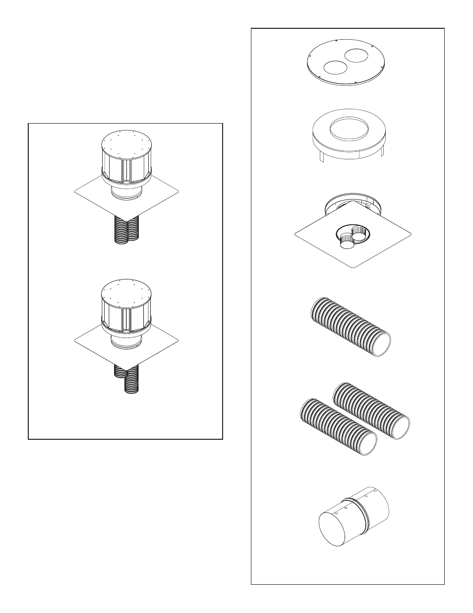 B. vent kits components | Quadra-Fire QVI-30FB-S User Manual | Page 35 / 41