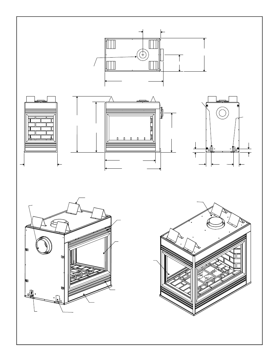 Figure 1. diagram of the qv-pier | Quadra-Fire Gas Fireplace QV-ST User Manual | Page 10 / 37