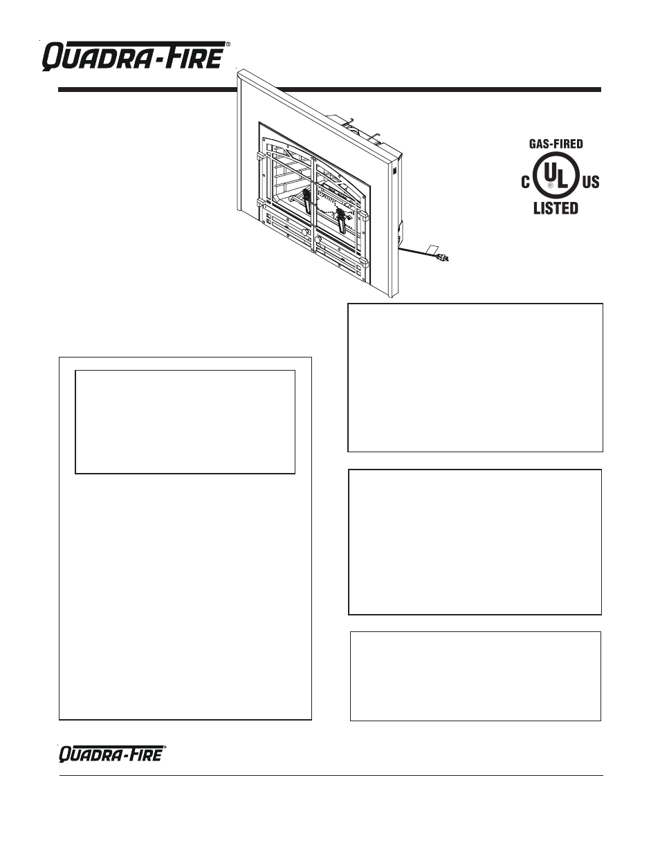 Quadra-Fire QVI-30FB User Manual | 25 pages