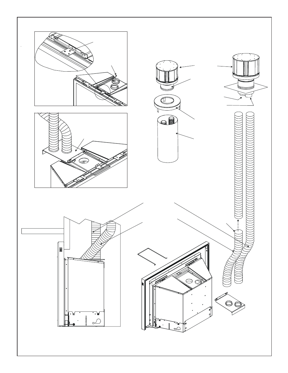 Figure 5. typical configuration of vent liners | Quadra-Fire QVI-30FB User Manual | Page 15 / 25
