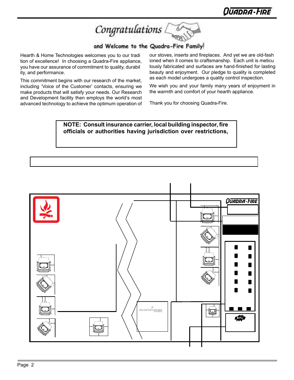 Sample, Caution, Attention | Mt. vernon pellet stove (ae), Model name serial no, Test lab & report no. mfg date | Quadra-Fire MTVERNON-AE-MBK User Manual | Page 2 / 56