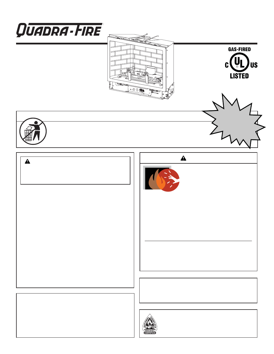 Quadra-Fire QVI-35FB-S User Manual | 41 pages