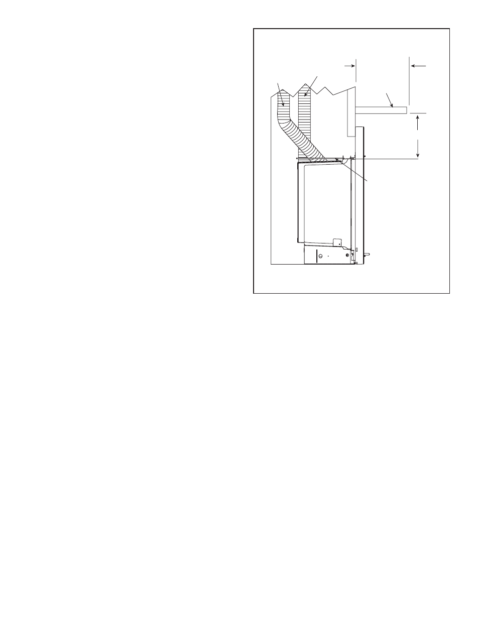B. mantel and wall projections | Quadra-Fire QVI-35FB-S User Manual | Page 18 / 41