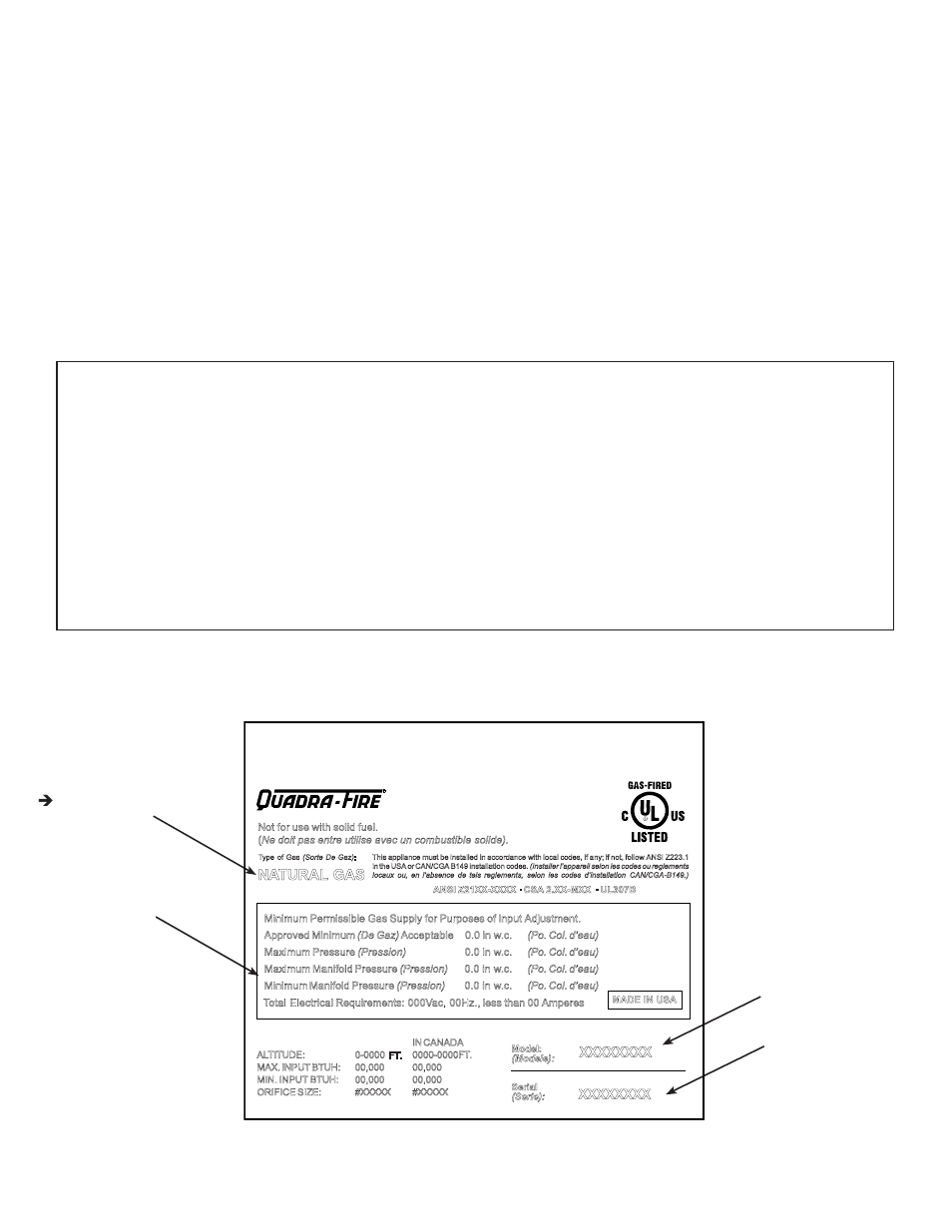 Listing label information/location, Homeowner reference information | Quadra-Fire QVI-35FB-S User Manual | Page 2 / 41