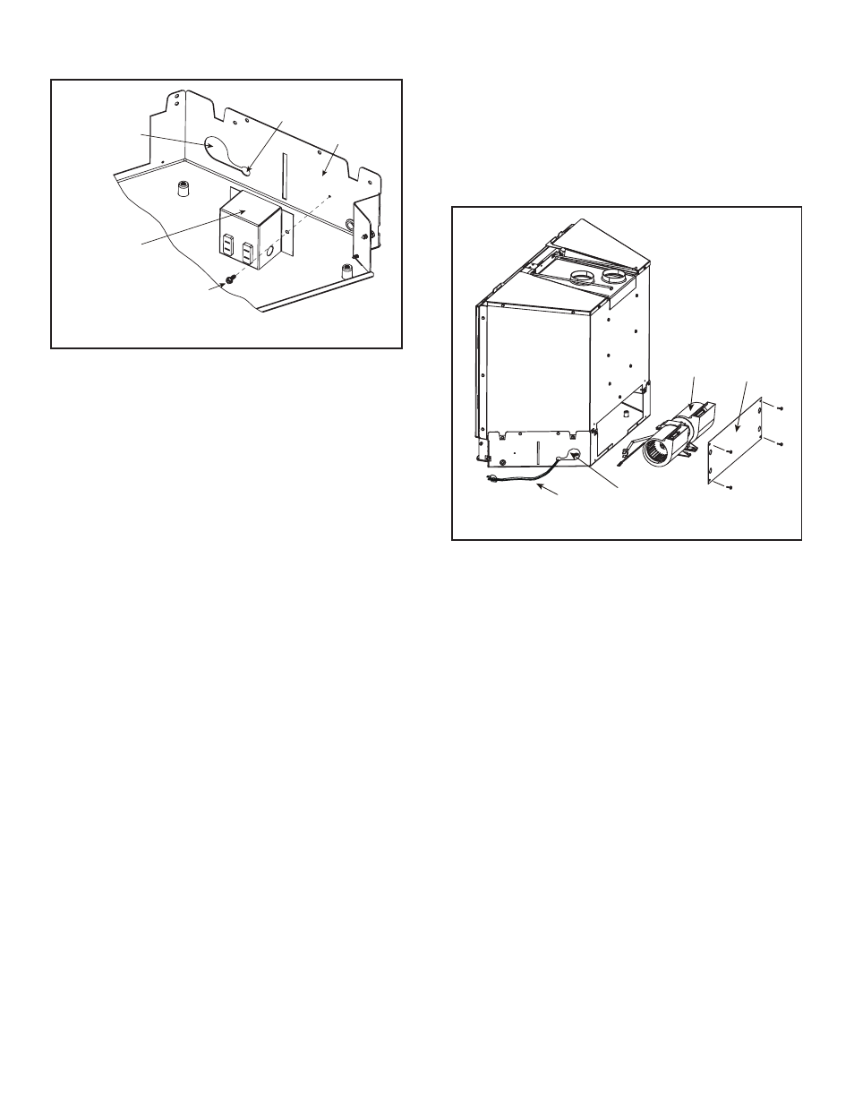 C. junction box installation, D. fan replacement | Quadra-Fire QVI-35FB-S User Manual | Page 26 / 41