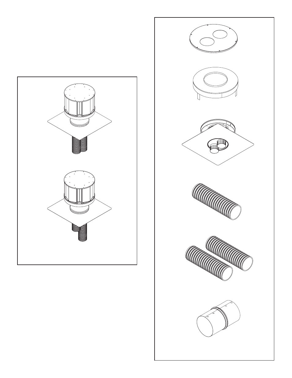 B. vent kits components | Quadra-Fire QVI-35FB-S User Manual | Page 37 / 41