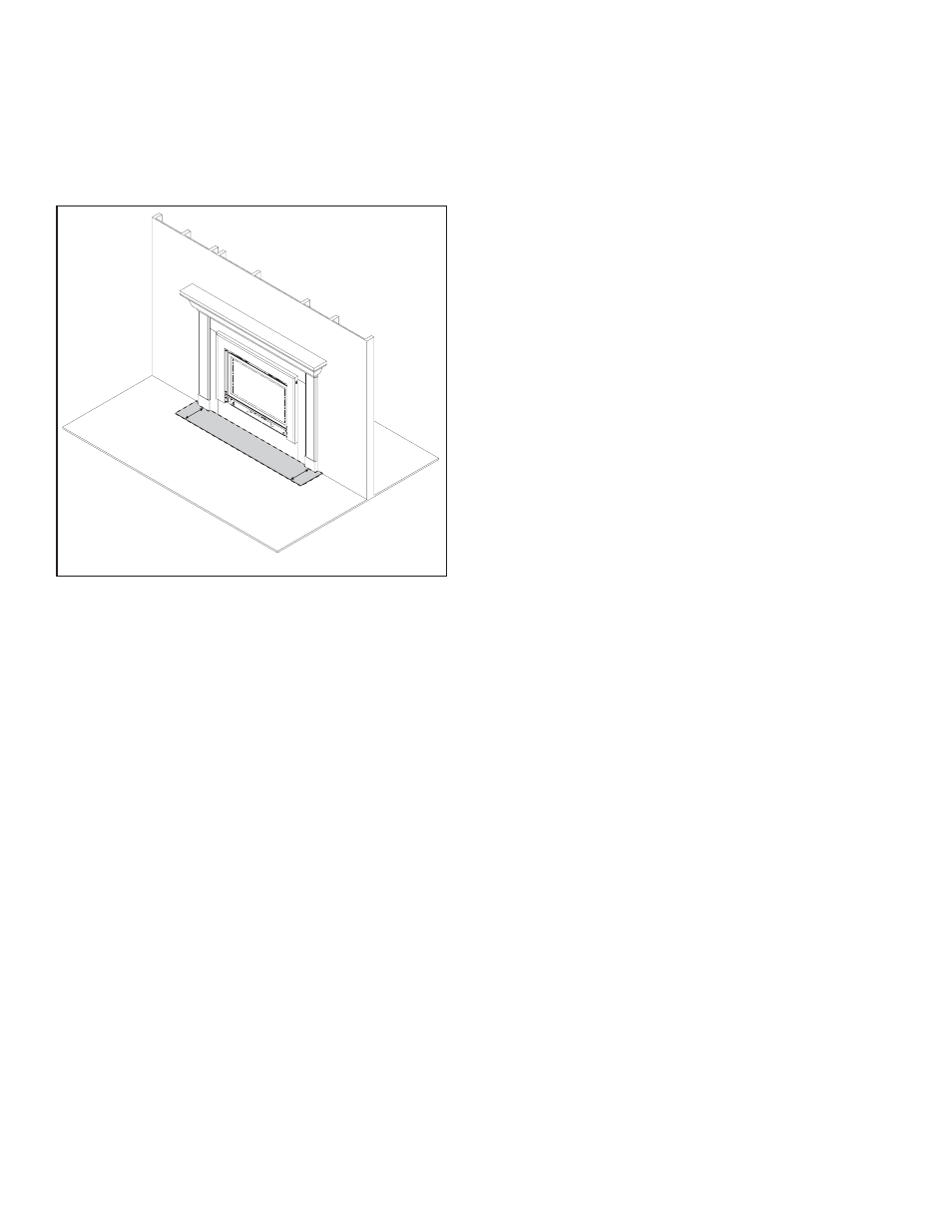 C. clear space, E. fixed glass assembly, D. decorative doors, fronts and surrounds | G. before lighting fireplace | Quadra-Fire QVI-35FB-S User Manual | Page 8 / 41