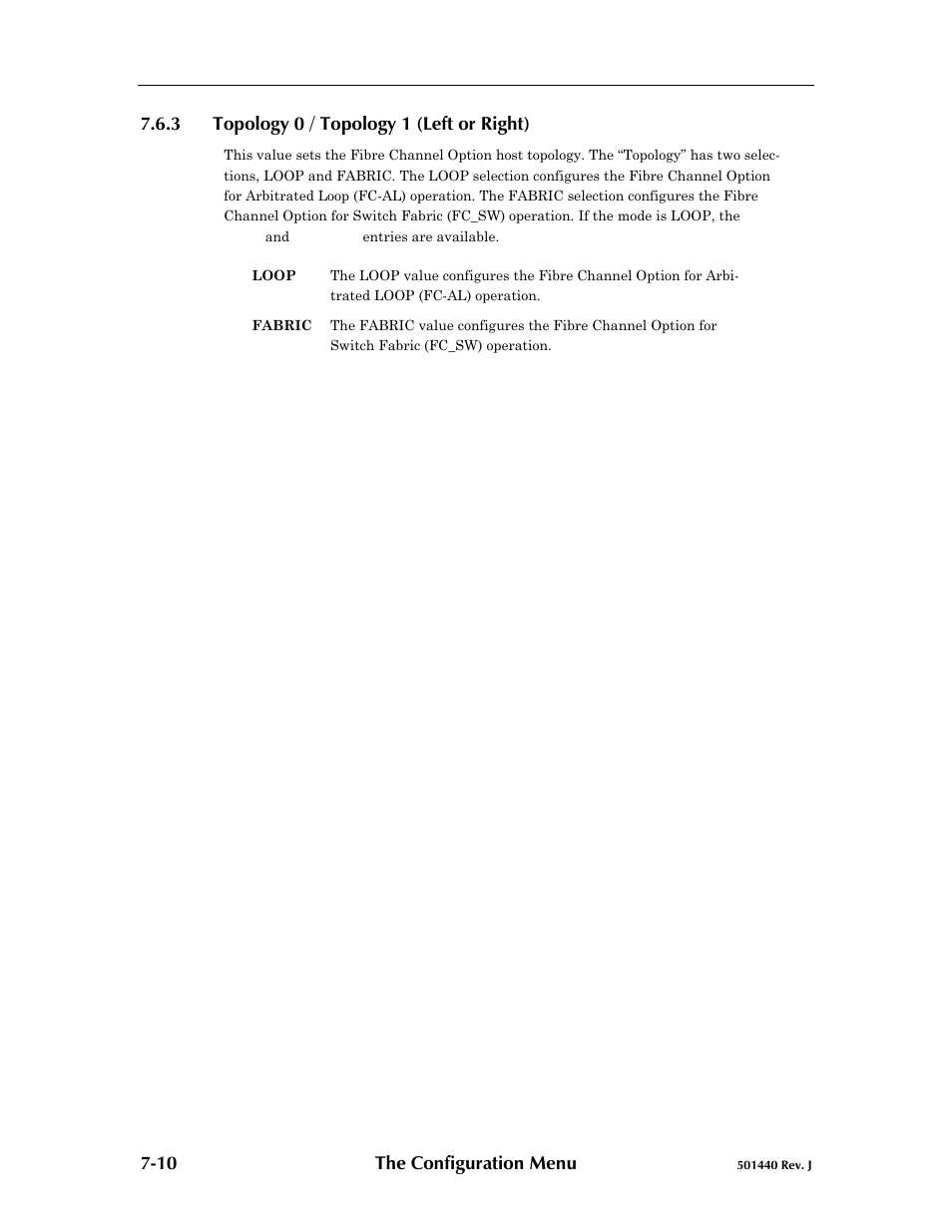 3 topology 0 / topology 1 (left or right), Topology 0 / topology 1 (left or right) -10 | Qualstar 501440 Rev. G User Manual | Page 65 / 81