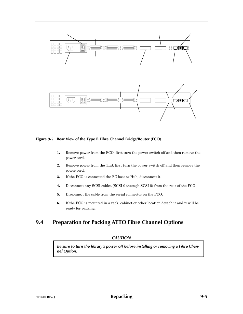 Repacking 9-5 | Qualstar 501440 Rev. G User Manual | Page 80 / 81