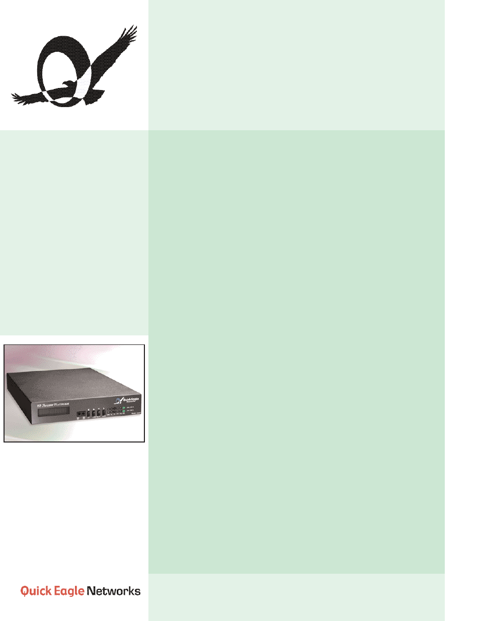 Quick Eagle Networks 4220 User Manual | 3 pages