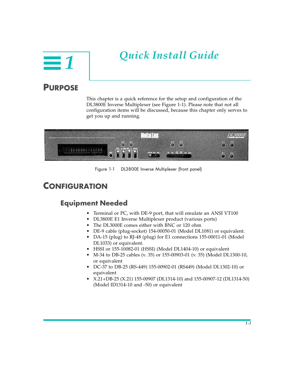 Quick install guide | Quick Eagle Networks DL3800E User Manual | Page 23 / 162