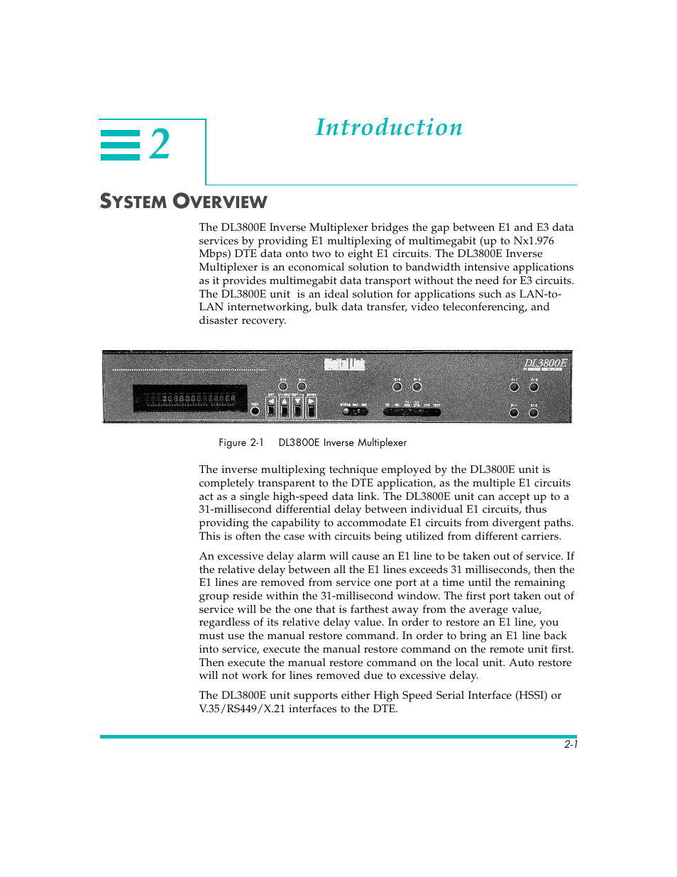 Introduction | Quick Eagle Networks DL3800E User Manual | Page 27 / 162