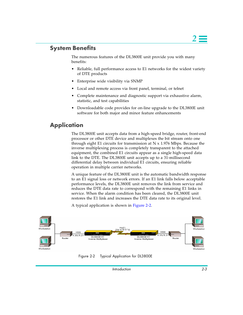 System benefits, Application | Quick Eagle Networks DL3800E User Manual | Page 29 / 162