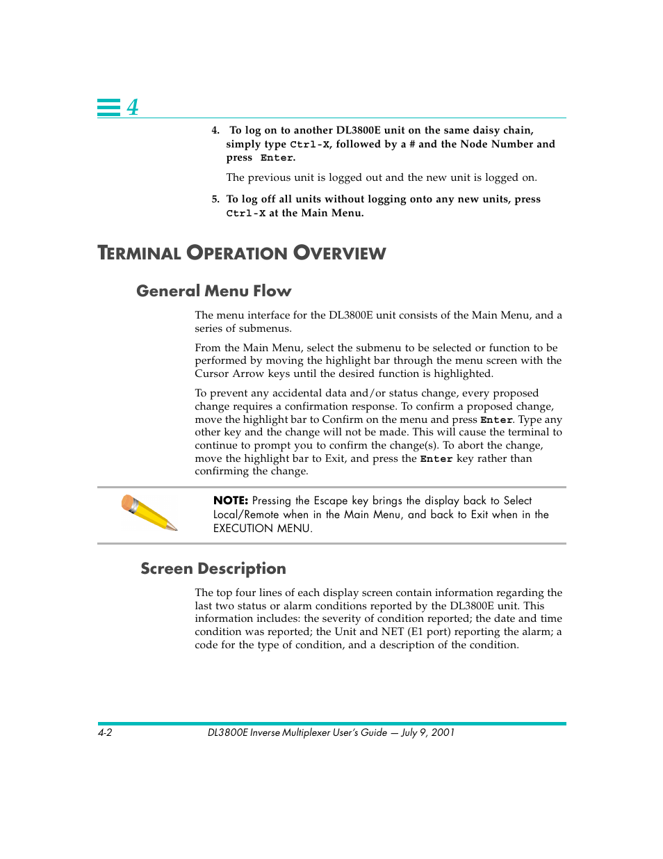Quick Eagle Networks DL3800E User Manual | Page 42 / 162