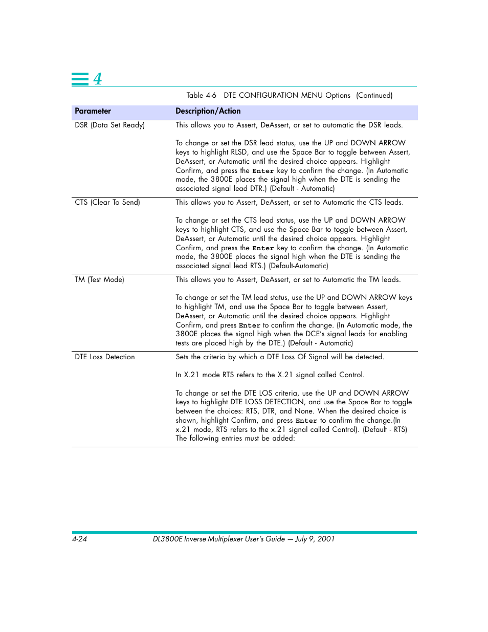 Quick Eagle Networks DL3800E User Manual | Page 64 / 162