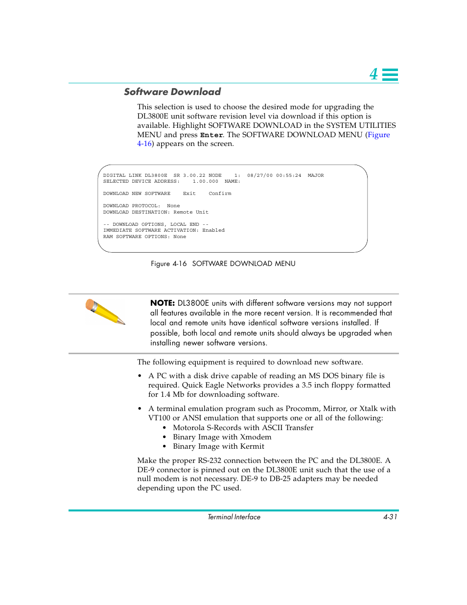 Quick Eagle Networks DL3800E User Manual | Page 71 / 162