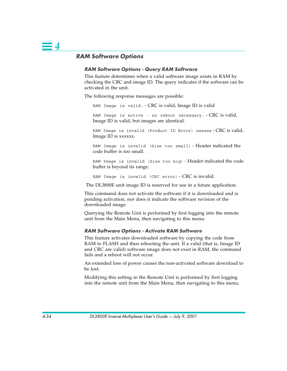Quick Eagle Networks DL3800E User Manual | Page 74 / 162