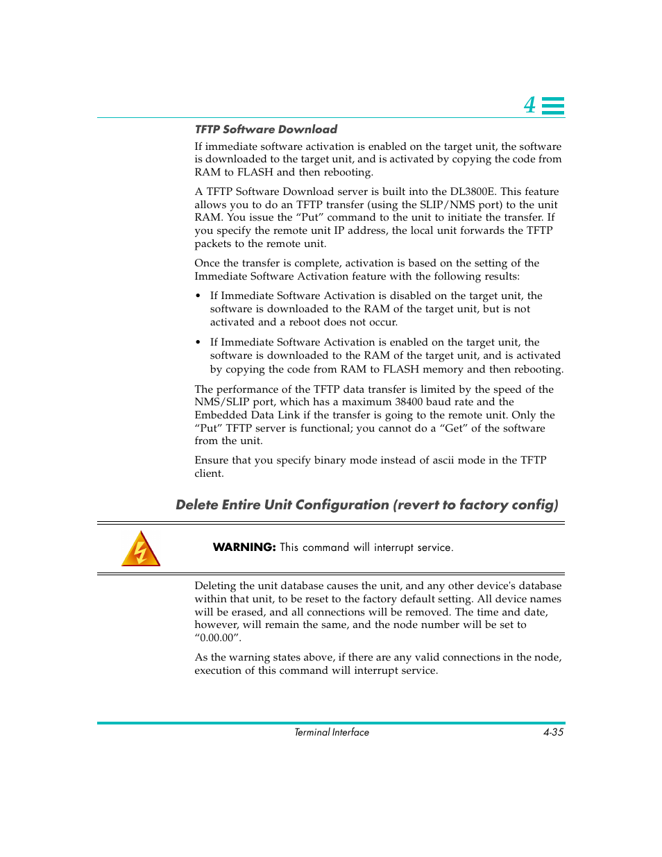 Quick Eagle Networks DL3800E User Manual | Page 75 / 162