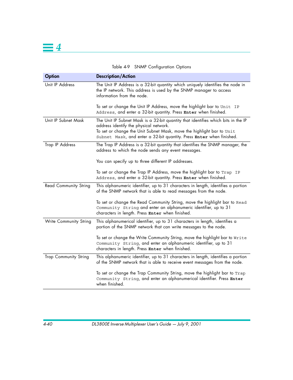 Quick Eagle Networks DL3800E User Manual | Page 80 / 162