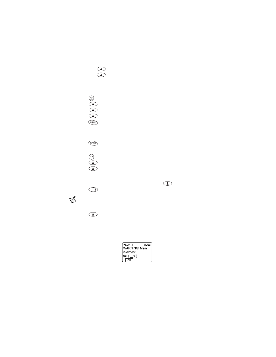 Storing text messages | Qualcomm GSP-1600 User Manual | Page 35 / 86