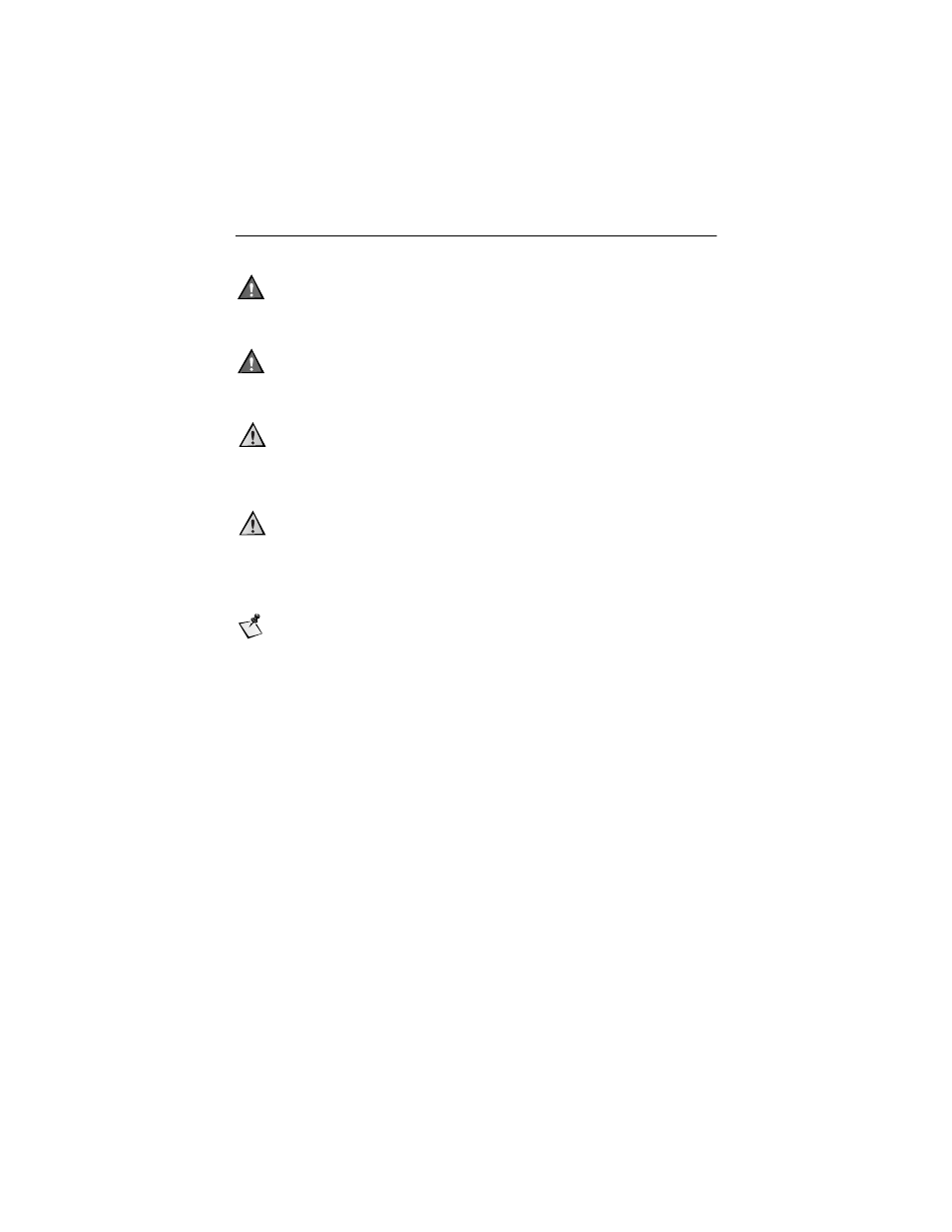 Cautions and warnings | Qualcomm GSP-1600 User Manual | Page 7 / 86