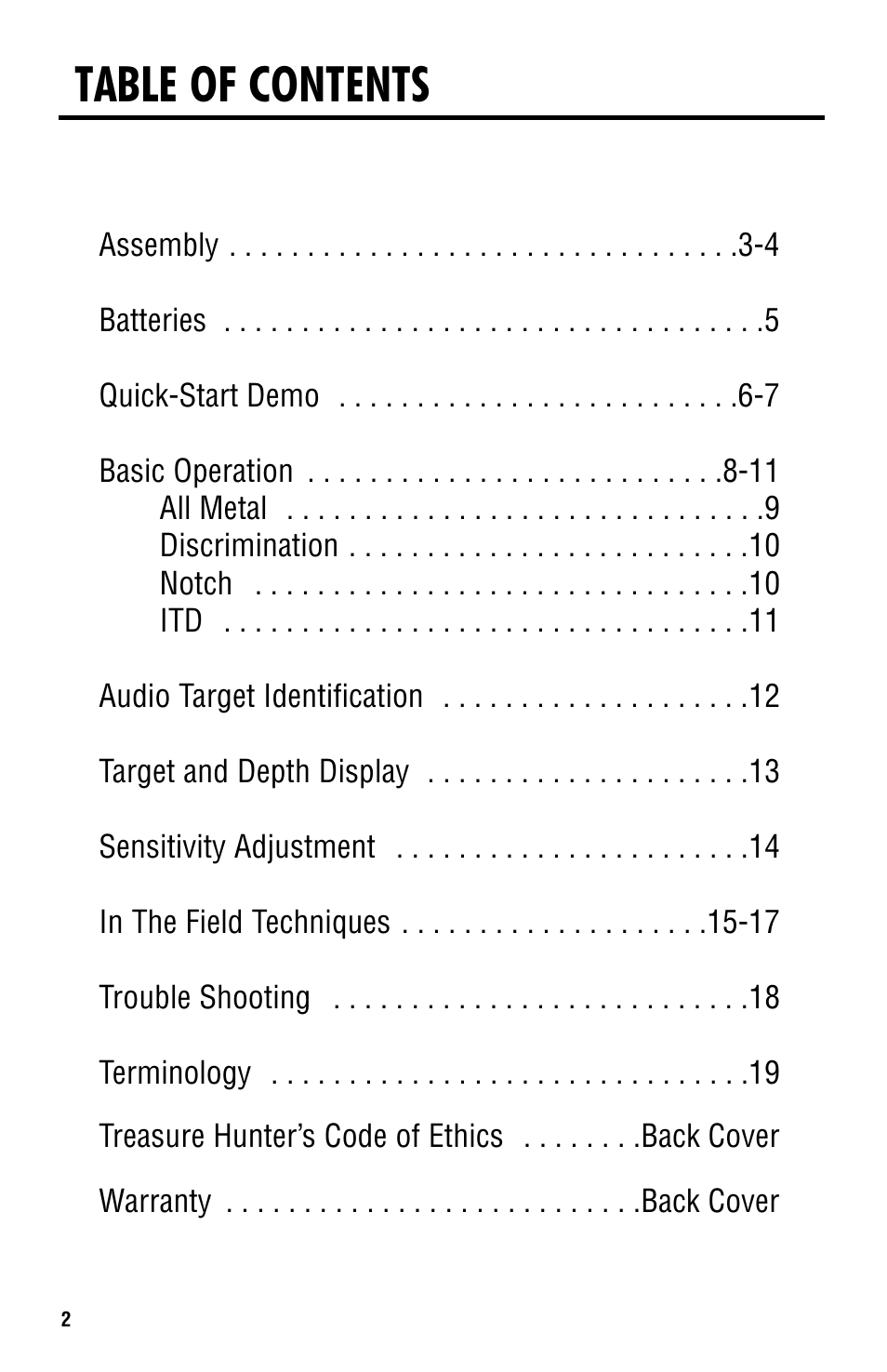 Titan Tool 2000XD User Manual | Page 2 / 20