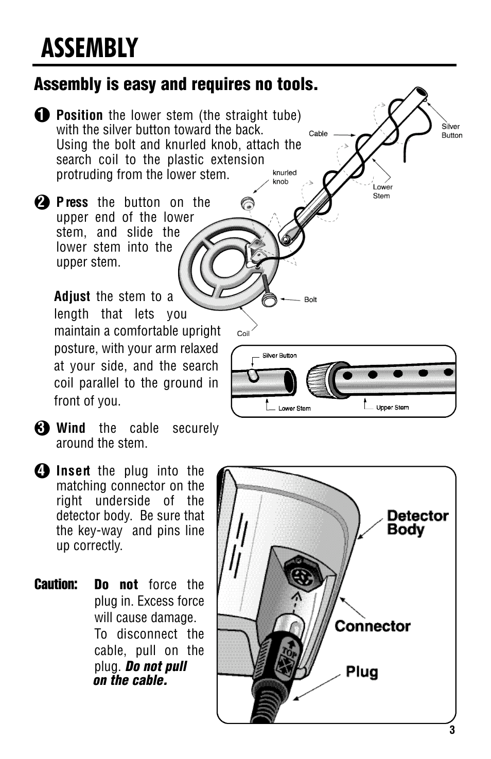 Assembly, Assembly is easy and requires no tools | Titan Tool 2000XD User Manual | Page 3 / 20