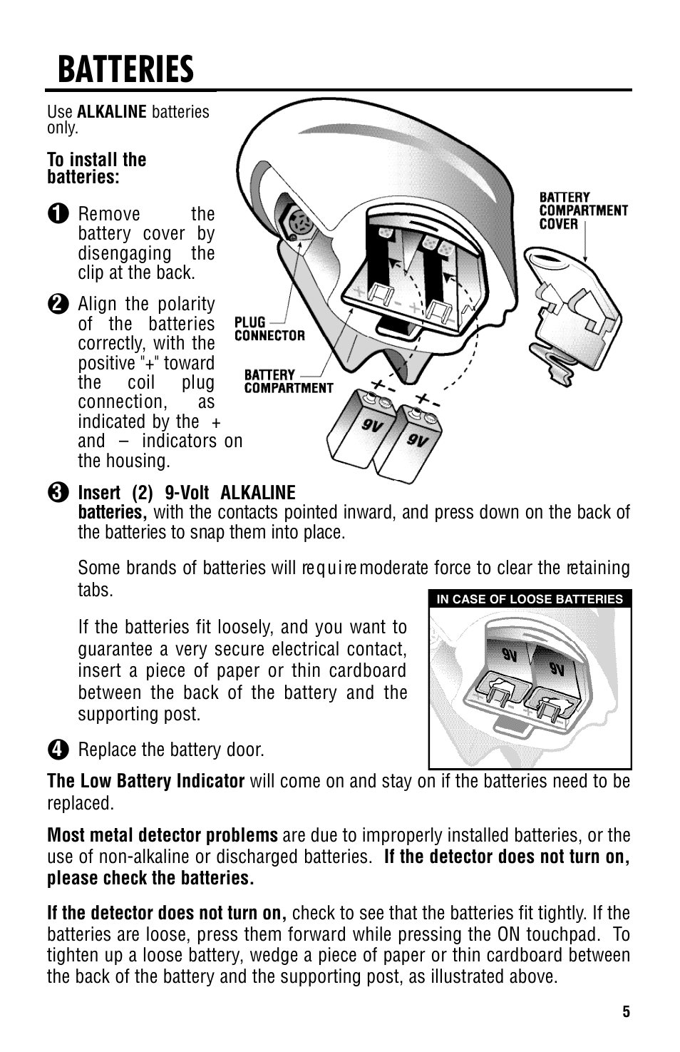 Batteries | Titan Tool 2000XD User Manual | Page 5 / 20