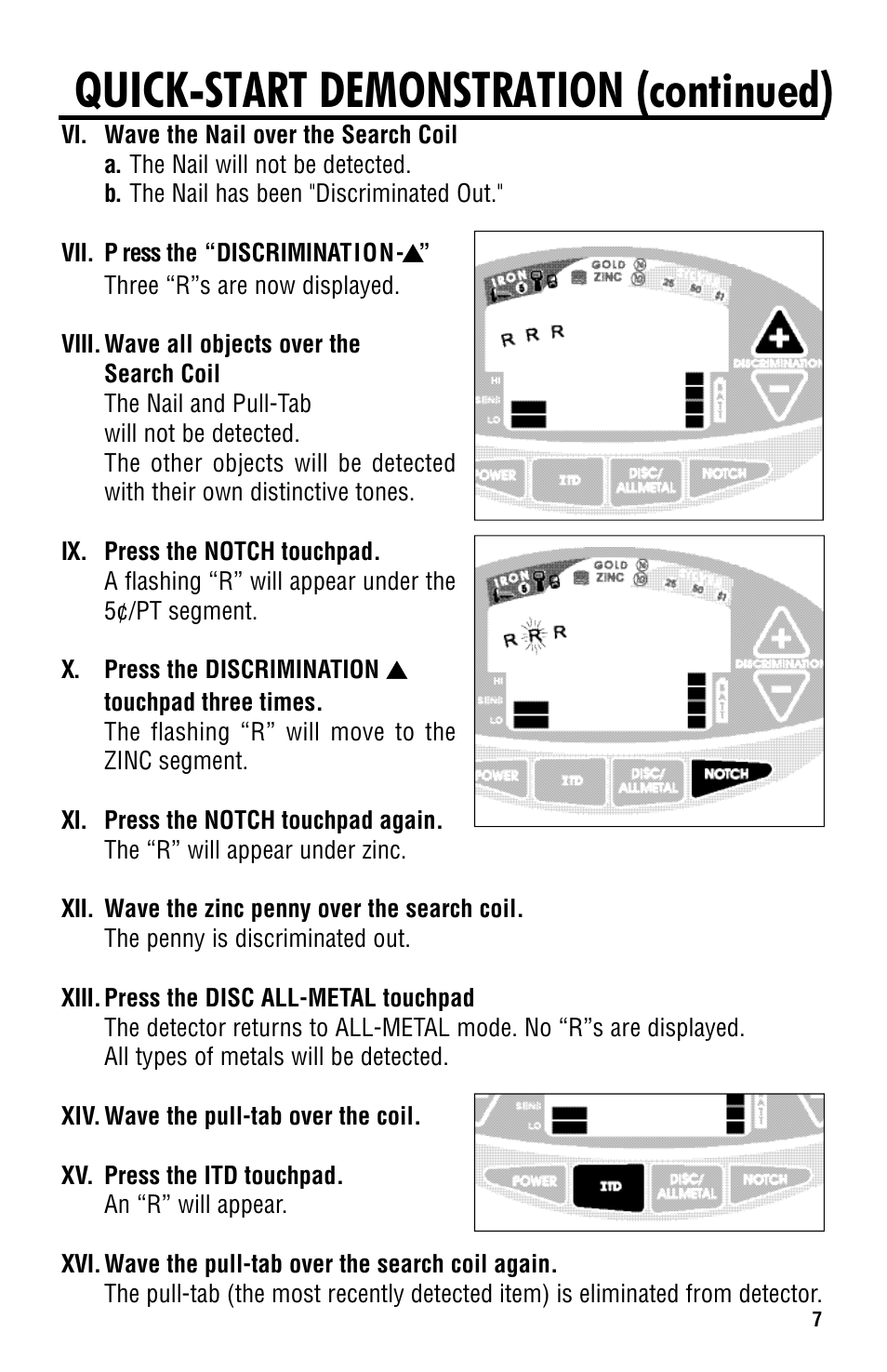 Quick-start demonstration (continued) | Titan Tool 2000XD User Manual | Page 7 / 20