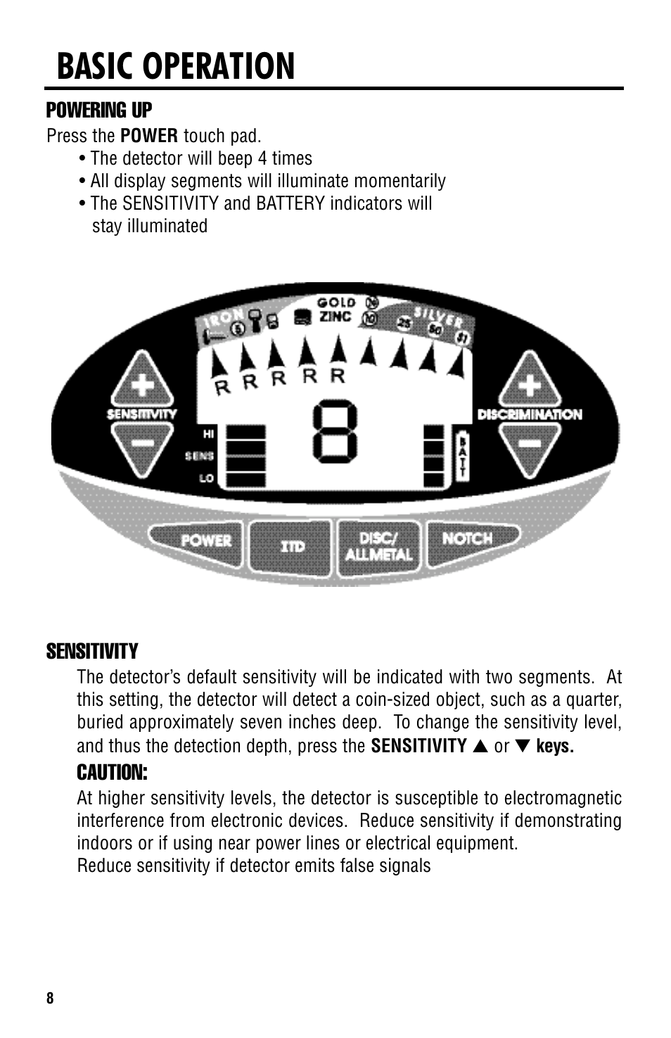 Basic operation | Titan Tool 2000XD User Manual | Page 8 / 20