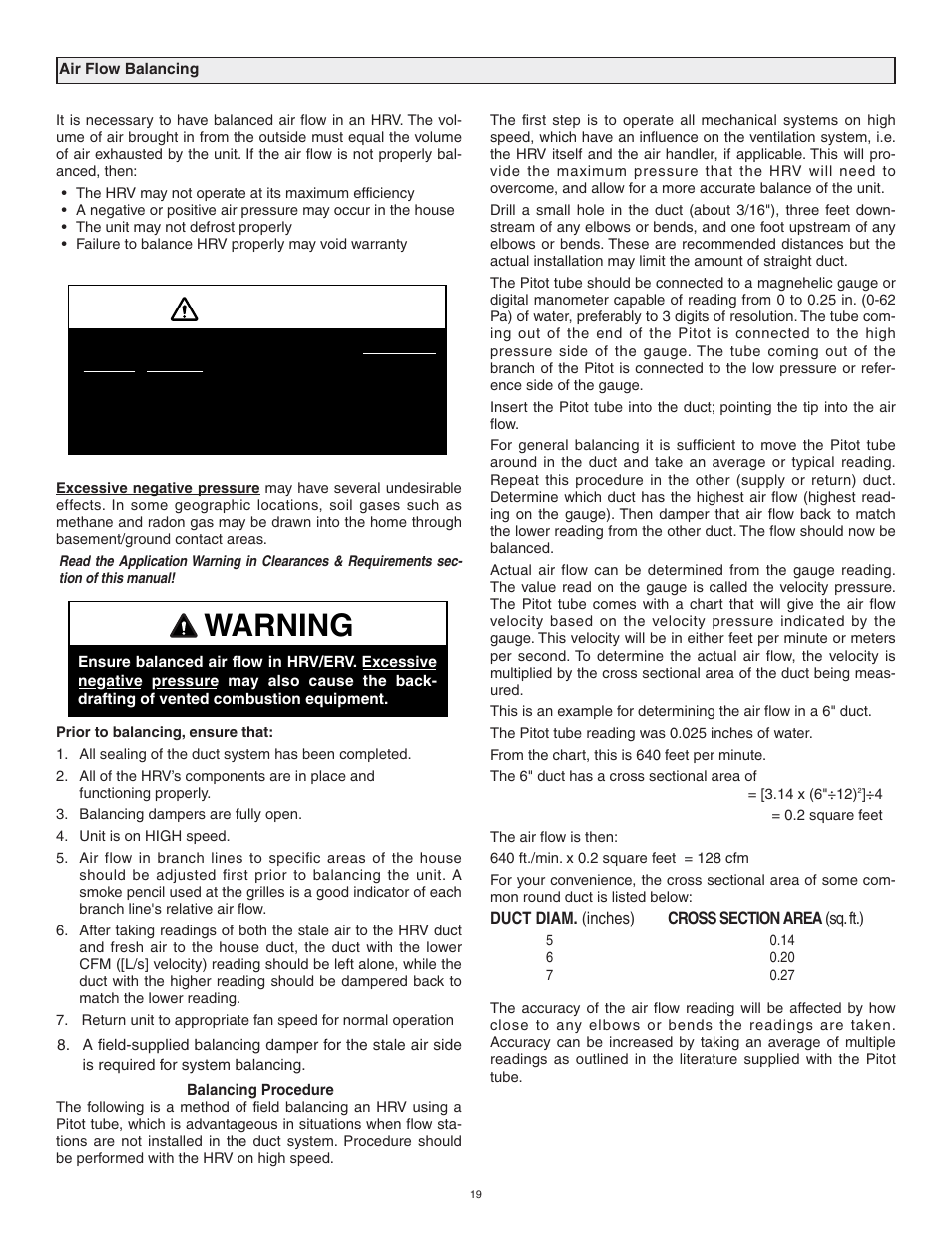 Caution, Warning | Tradewins Furniture RNC5-TPD User Manual | Page 19 / 24